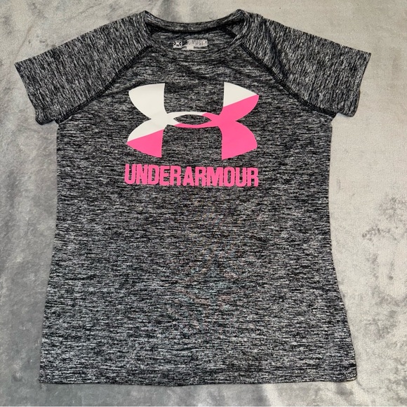 Under Armour Girls T-shirt Size Small - Picture 1 of 5